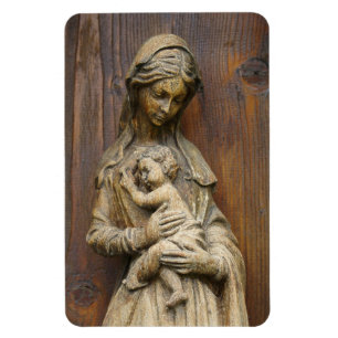 Mary And Baby Jesus Magnet