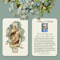 Mary and Jesus Funeral Memorial Prayer Holy Card