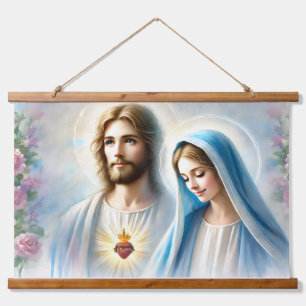 Mary and Jesus Hanging Tapestry