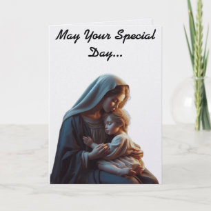 Mary And Jesus Mother's Day Greeting Card