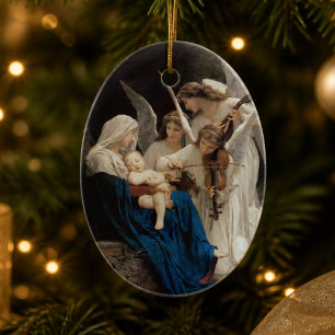 Mary and Jesus Song of the Angels Ceramic Ornament