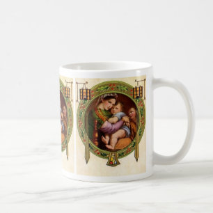 Mary And Jesus With Holly Coffee Mug