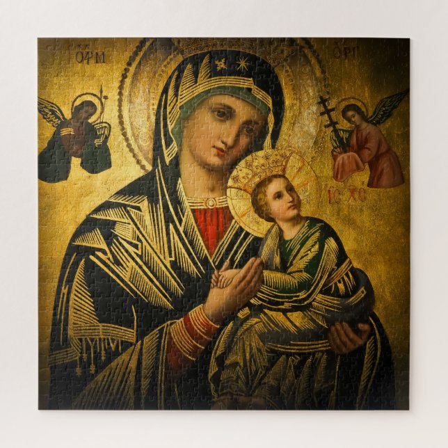 Mary and the Baby Jesus Jigsaw Puzzle (Vertical)