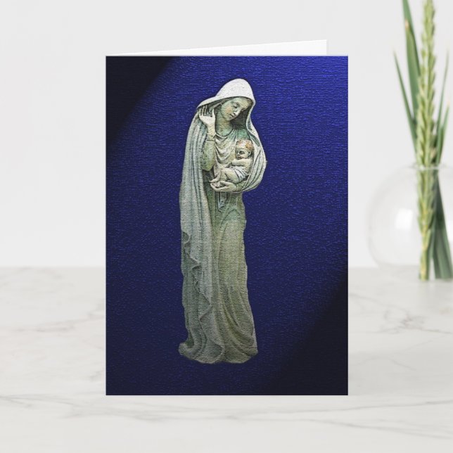 Mary and the Christ Child Christmas Card (Front)