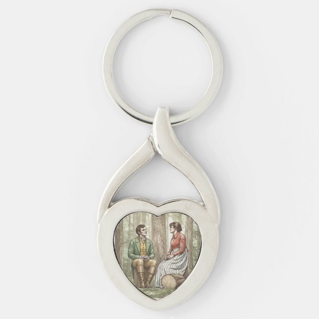 Mary and Tom in "The Other Bennet Sister" Keychain (Front)