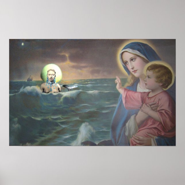Mary and Yemaya Altar Poster (Front)