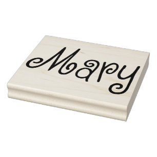 "Mary" - Authentic '60s Retro Typography Art Stamp