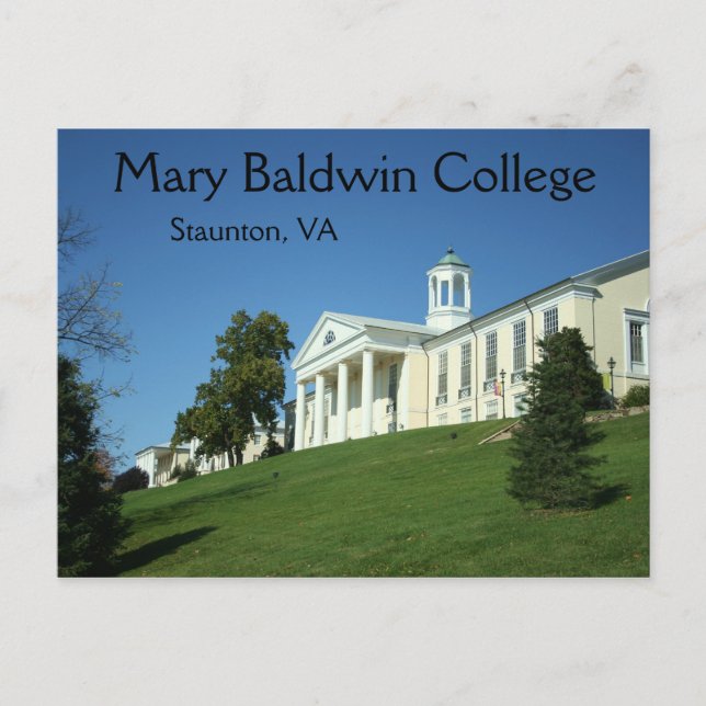 Mary Baldwin College Staunton VA Virginia Postcard (Front)