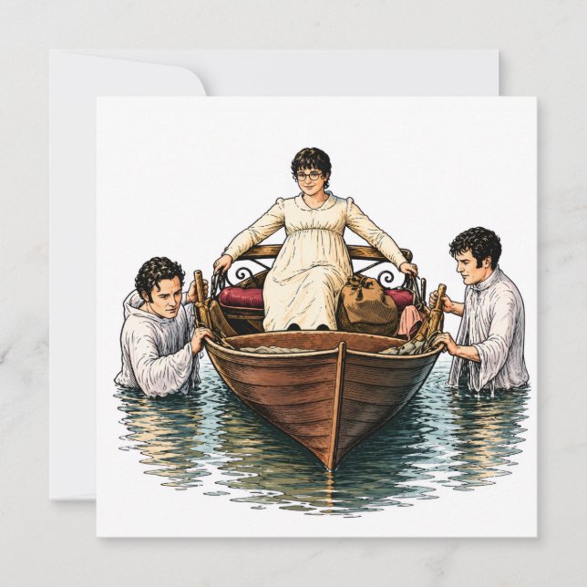 Mary Bennet's Ultimate Boat Ride  Invitation (Front)