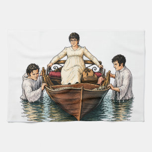 Mary Bennet's Ultimate Boat Ride  Kitchen Towel