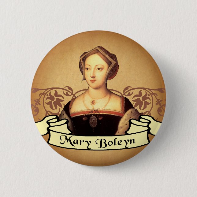 Mary Boleyn 2 Inch Round Button (Front)