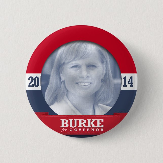 MARY BURKE CAMPAIGN 2 INCH ROUND BUTTON (Front)