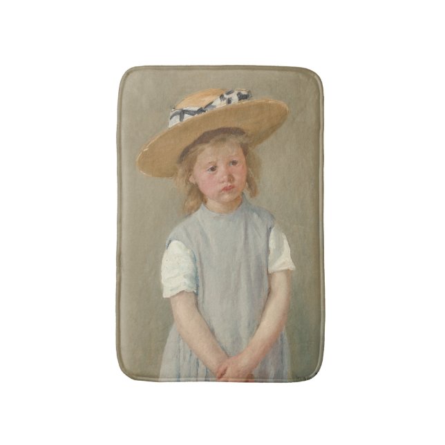 Mary Cassatt - Child in a Straw Hat Bath Mat (Front Vertical)
