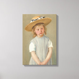 Mary Cassatt - Child in a Straw Hat Canvas Print
