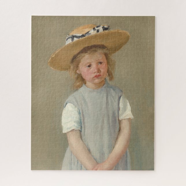 Mary Cassatt - Child in a Straw Hat Jigsaw Puzzle (Vertical)