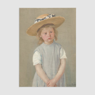 Mary Cassatt - Child in a Straw Hat Tissue Paper