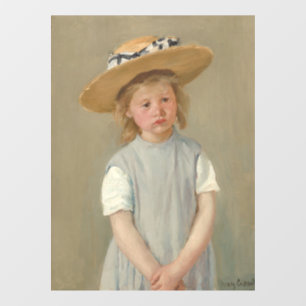 Mary Cassatt - Child in a Straw Hat Window Cling