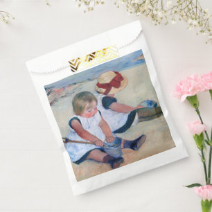 Mary Cassatt Children Playing on the Beach 1884  Favour Bag