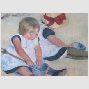 Mary Cassatt Children Playing on the Beach 1884  Tissue Paper