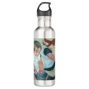 Mary Cassatt - Children Playing on the Beach 710 Ml Water Bottle