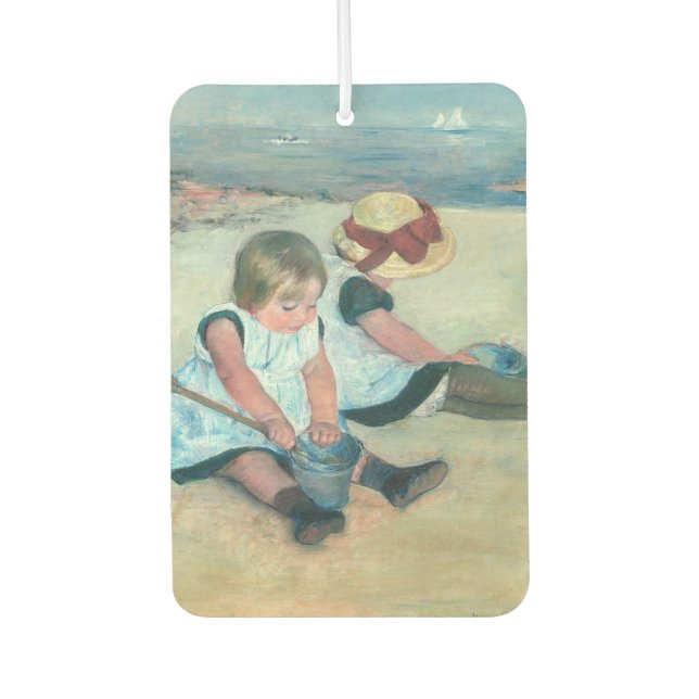 Mary Cassatt - Children Playing on the Beach Air Freshener (Front)