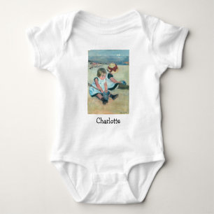 Mary Cassatt - Children Playing on the Beach Baby Bodysuit