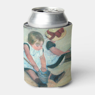 Mary Cassatt - Children Playing on the Beach Can Cooler