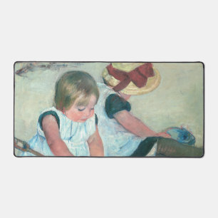 Mary Cassatt - Children Playing on the Beach Desk Mat