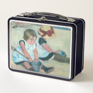 Mary Cassatt - Children Playing on the Beach Metal Lunch Box
