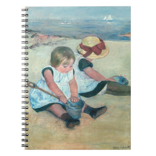 Mary Cassatt - Children Playing on the Beach Notebook (Front)