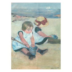 Mary Cassatt - Children Playing on the Beach Tablecloth