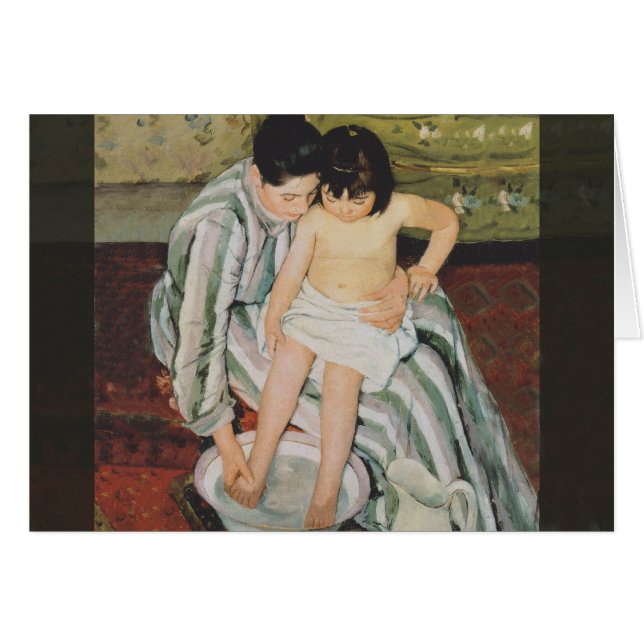 Mary Cassatt Child's Bath Painting (Front Horizontal)