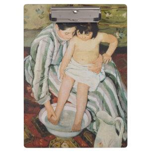 Mary Cassatt Child's Bath Painting Clipboard