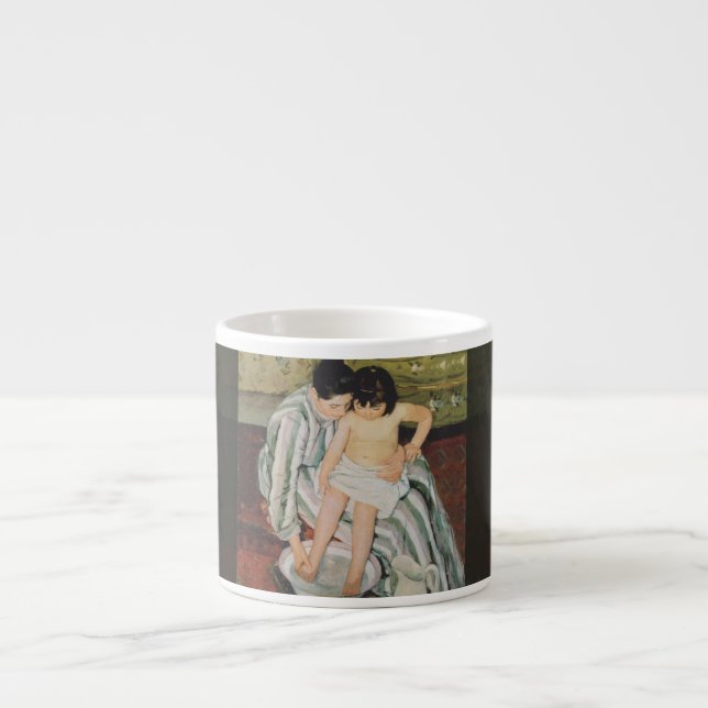 Mary Cassatt Child's Bath Painting Espresso Cup (Front)