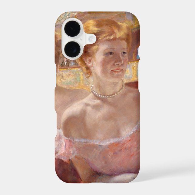 Mary Cassatt - Femme avec collier de perle dans un (Verso)