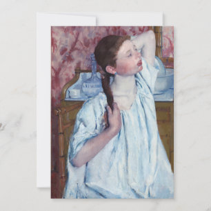 Mary Cassatt - Girl Arranging her Hair Thank You Card