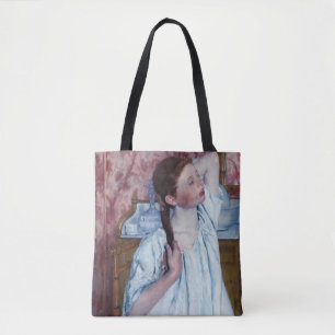 Mary Cassatt - Girl Arranging her Hair Tote Bag