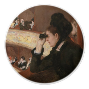 Mary Cassatt - In the Loge Ceramic Knob