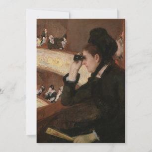Mary Cassatt - In the Loge Invitation
