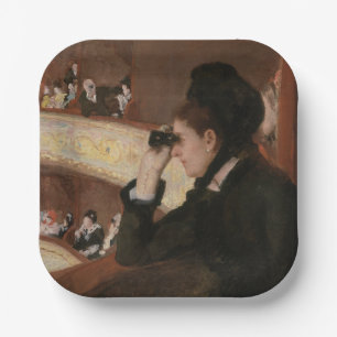 Mary Cassatt - In the Loge Paper Plate