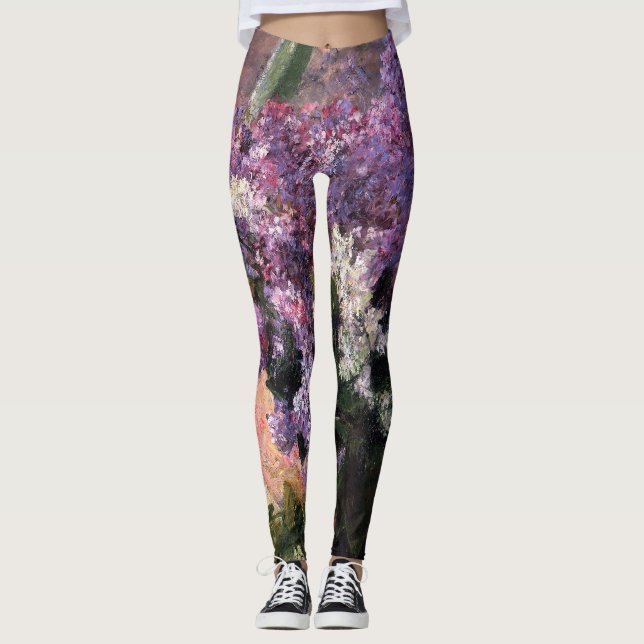 Mary Cassatt - Lilacs in a Window Leggings (Front)