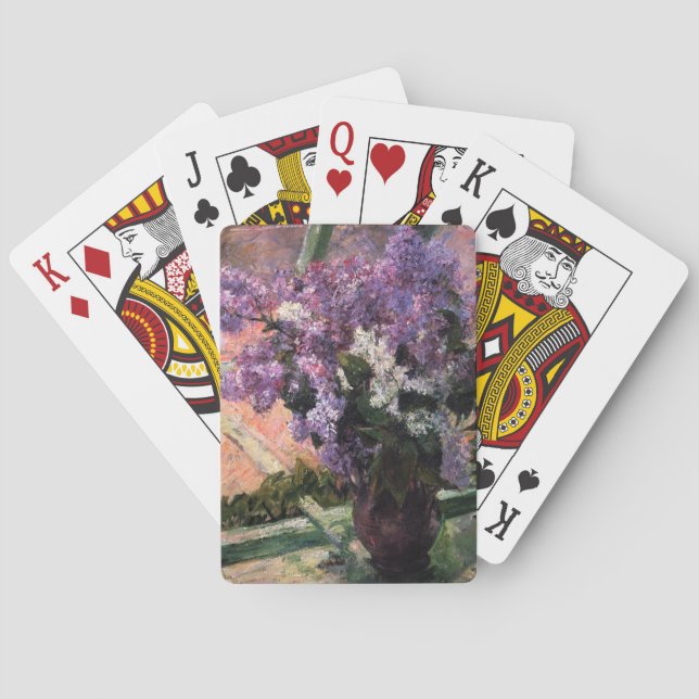 Mary Cassatt - Lilacs in a Window Playing Cards (Back)