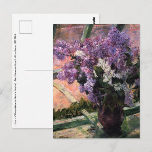 Mary Cassatt - Lilacs in a Window Postcard