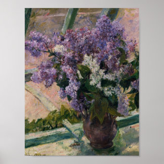 Mary Cassatt - Lilacs In A Window Poster