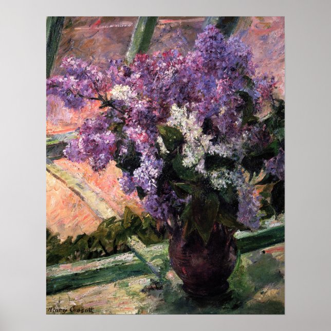 Mary Cassatt - Lilacs in a Window Poster (Front)