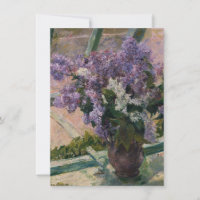 Mary Cassatt - Lilacs In A Window
