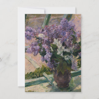 Mary Cassatt - Lilacs In A Window Thank You Card