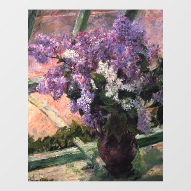 Mary Cassatt - Lilacs in a Window Window Cling (Sheet)