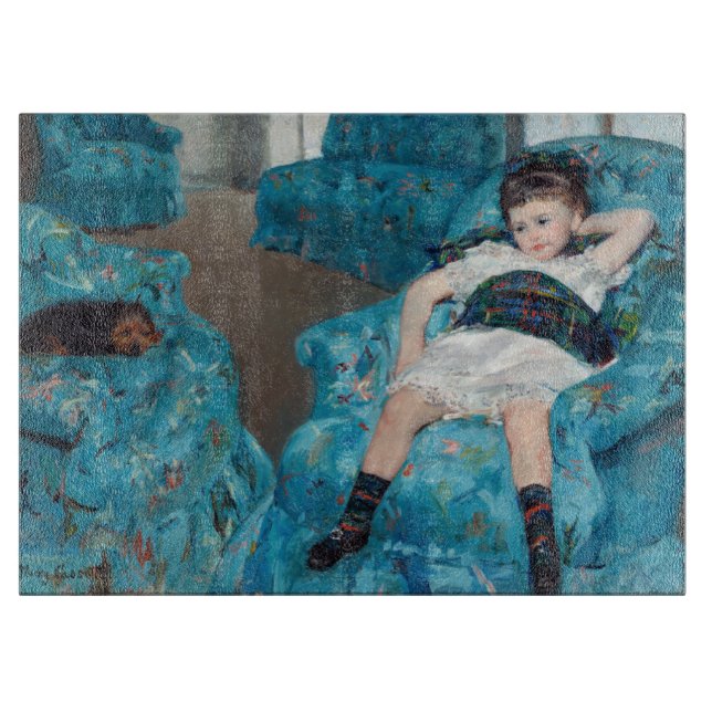 Mary Cassatt - Little Girl in a Blue Armchair Cutting Board (Front)