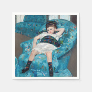 Mary Cassatt - Little Girl in a Blue Armchair Napkin